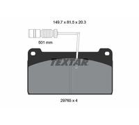 Pastiglie freno 2976502 TEXTAR per MERCEDES-BENZ UNIMOG