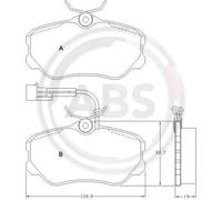 Pastiglie freno 36655 A.B.S. per ALFA ROMEO LANCIA FIAT