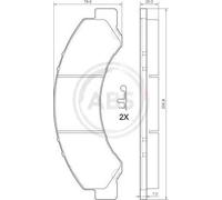 Pastiglie freno 37713 A.B.S. per TOYOTA ISUZU