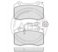 Kit pastiglie freno, Freno a disco Assale anteriore per SEAT LEON