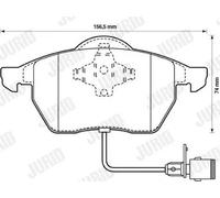 JURID 571512J Kit pastiglie freni