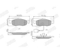 JURID 571522J Kit pastiglie freni