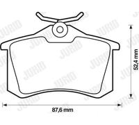 Pastiglie freno 571906J JURID per VW PEUGEOT SEAT AUDI SKODA FORD DS OPEL