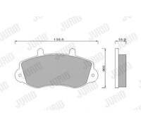 Pastiglie freno 571932J JURID per RENAULT OPEL
