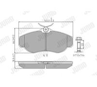 Pastiglie freno 571937J JURID per LAND ROVER RANGE ROVER II DISCOVERY II