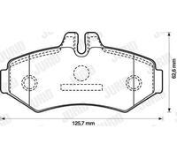 JURID 571950J Kit pastiglie freni