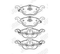 JURID Kit pastiglie freni 571968J – Anteriori per Opel, Chevrolet, Vauxhall