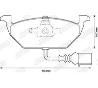 Pastiglie freno 571971J JURID per VW SKODA AUDI SEAT