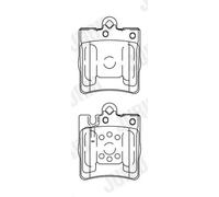 JURID 571988J Kit pastiglie freni