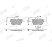 JURID 571992J Kit pastiglie freni