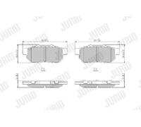 JURID 572134J Kit pastiglie freni