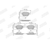 Pastiglie freno 572480J JURID per HONDA ACCORD VII Tourer ACCORD VII