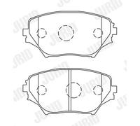 Jurid Kit pastiglie freni 572487J – anteriore, Sistema Akebono per Toyota RAV4 II