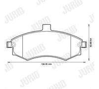 Jurid Kit pastiglie freni 572513J Anteriori per Hyundai Elantra, Matrix e Kia Cerato