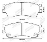 JURID 572560J Kit pastiglie freni