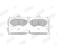 Pastiglie freno 572572J JURID per FORD MAZDA