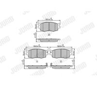 JURID 572593J Kit pastiglie freni
