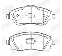 Pastiglie freno 573011J JURID per OPEL CORSA C COMBO Cassone/Limousine spaziosa