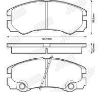 JURID 573066J Kit pastiglie freni