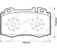 JURID 573092J Kit pastiglie freni
