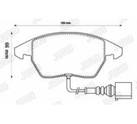JURID 573128J Kit pastiglie freni