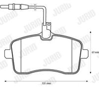Pastiglie freno 573132J JURID per PEUGEOT 407 407 SW