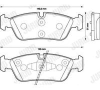 JURID 573138J Kit pastiglie freni