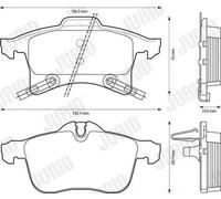 JURID 573153J Kit pastiglie freni
