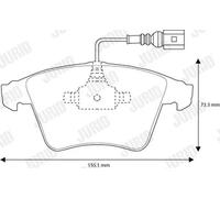 Jurid Kit pastiglie freni 573160J - Frontali per VW Multivan/California T5 (freno a disco)