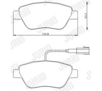 Pastiglie freno 573164J JURID per ALFA ROMEO FIAT LANCIA ABARTH