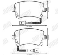 Pastiglie freno 573225J JURID per VW PHAETON