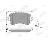 JURID 573259J Kit pastiglie freni