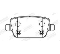 Pastiglie freno 573263J JURID per FORD VOLVO LAND ROVER