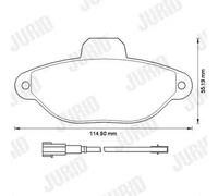 Pastiglie freno 573267J JURID per FIAT FORD
