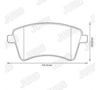 Jurid Kit pastiglie freni 573284J Anteriori per Mercedes-Benz e Renault