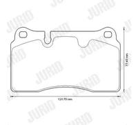 JURID 573296J Kit pastiglie freni