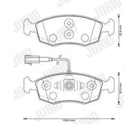 Pastiglie freno 573367J JURID per FIAT PEUGEOT CITROËN ALFA ROMEO