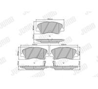 Pastiglie freno 573368J JURID per KIA HYUNDAI
