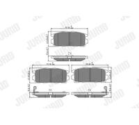 JURID 573386J Kit pastiglie freni