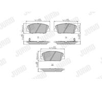 JURID 573407J Kit pastiglie freni