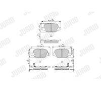 JURID 573427J Kit pastiglie freni