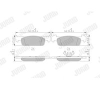 JURID 573441J Kit pastiglie freni