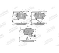 JURID 573463J Kit pastiglie freni
