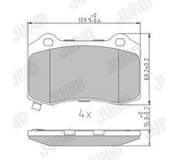 JURID 573623J Kit pastiglie freni