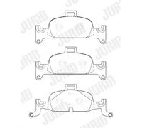 Pastiglie freno 573627J JURID per AUDI A4 B9 A4 Allroad B9 A4 B9 Avant Q5 A5