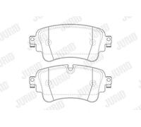 JURID 573629J Kit pastiglie freni