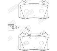 Pastiglie freno 573641J JURID per SEAT LEON