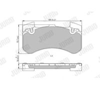 Jurid Kit pastiglie freni 573649J – Freno a disco per Audi, Bentley, Dodge