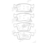Pastiglie freno 573702J JURID per OPEL ASTRA K ASTRA K Furgone/hatchback