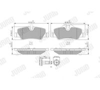Pastiglie freno 573763J JURID per MINI MINI MINI Cabriolet
